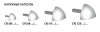 CPJ06-12 - Капсула для наружнего соединения профиля PROJOLLY H= 06 мм, ПВХ, цвет серебряный